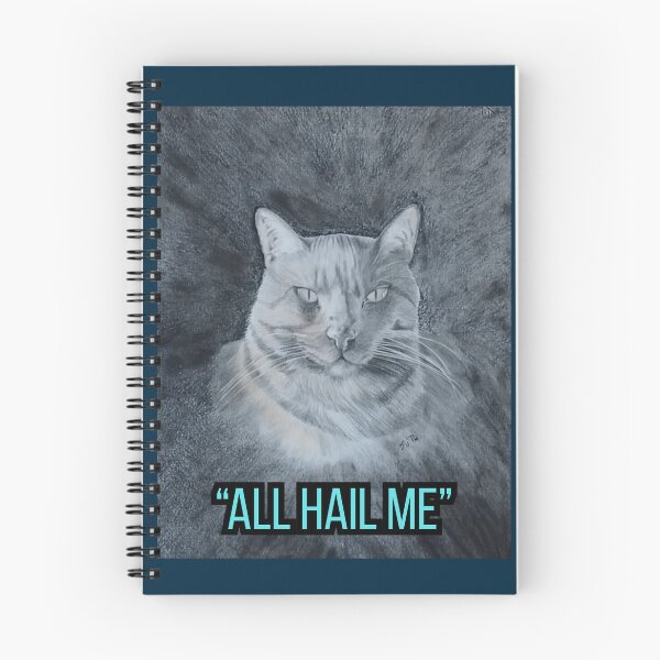 Item preview, Gatto Nero Tigrato – All Hail Me – Cornice Blu Scuro designed and sold by su74lab.