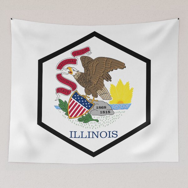 Item preview, ILLINOIS HEXAGONAL SEAL designed and sold by dreamyguy.