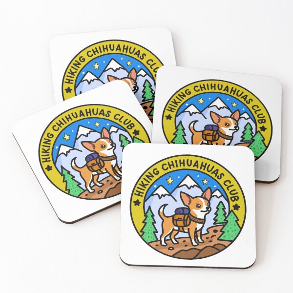 Item preview, Hiking Chihuahuas Club Cute Sticker designed and sold by Art_By_Cake.