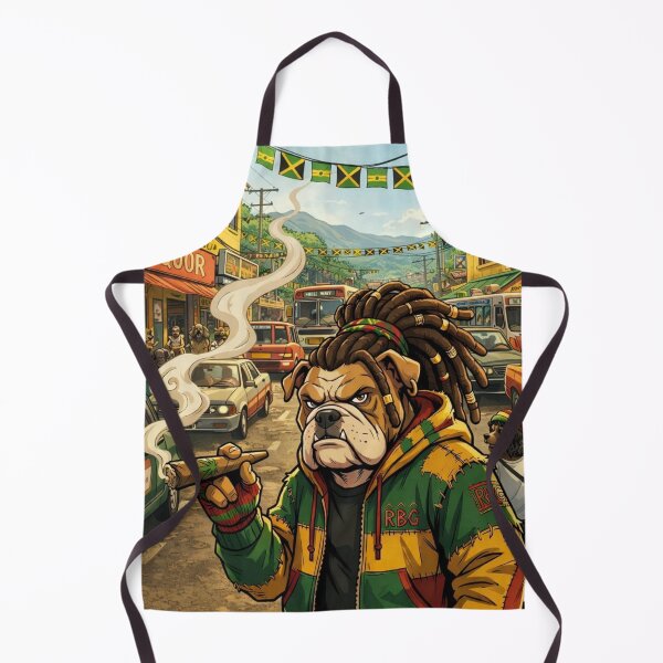 Item preview, Rasta Bulldog Vibes- Caribbean Streetwear Graphics designed and sold by digitalbob60.