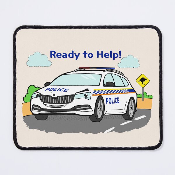 Item preview, Cute WA Police Car for kids - Ready to Help (Western Australia) designed and sold by C & T ArtLab.