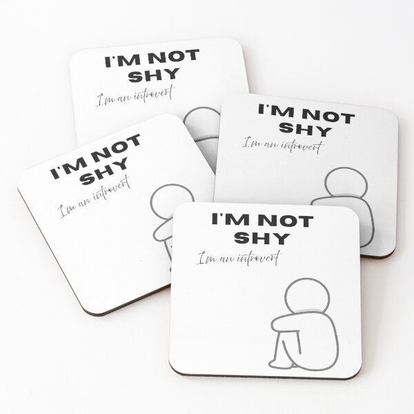 Item preview, I'm not shy  I'm an introvert designed and sold by MotylekAnia.