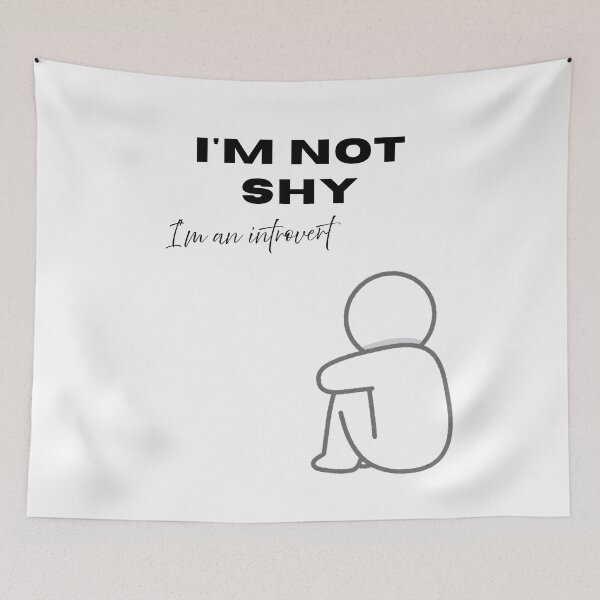 Item preview, I'm not shy  I'm an introvert designed and sold by MotylekAnia.