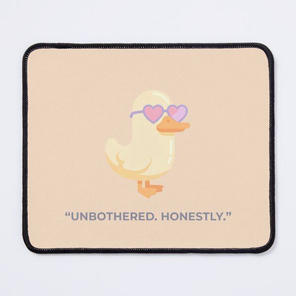 Item preview, Unbothered Duck Aesthetic Meme Sticker designed and sold by Quiet Mode Studio.