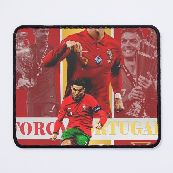Item preview, Portugal Football Legend No 7 Red and Green Retro Poster designed and sold by Af-RT10.