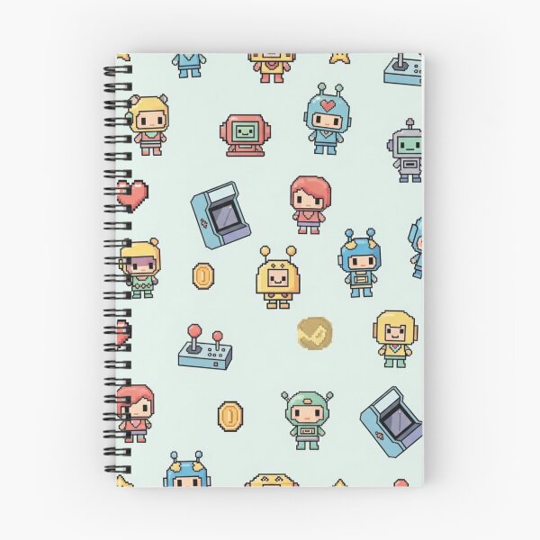 Item preview, Retro Gaming Pattern – Seamless Arcade Pixel Style Cute Game Character Design designed and sold by Ksk-Studio-Co.