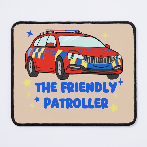 Item preview, Cute NZ Police Car - The Friendly Kiwi Patroller (Red) designed and sold by C & T ArtLab.