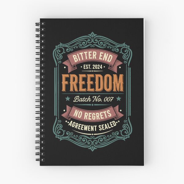 Item preview, Divorce Party Freedom Bitter End No Regrets designed and sold by LuminOrb.