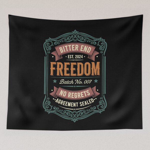 Item preview, Divorce Party Freedom Bitter End No Regrets designed and sold by LuminOrb.