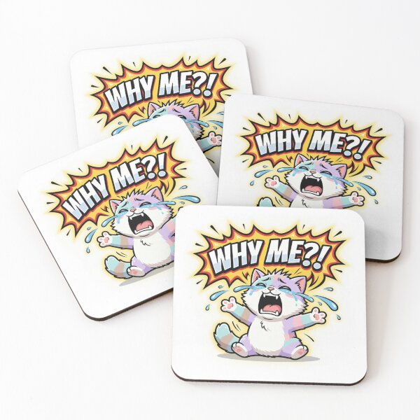 Item preview, Chat Drama “Why Me” – Exaggerated Humor Sticker designed and sold by ShowOwnCreate.