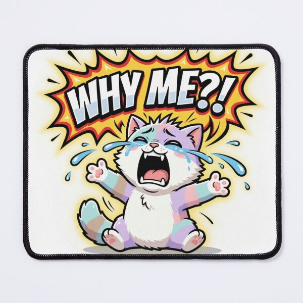 Item preview, Chat Drama “Why Me” – Exaggerated Humor Sticker designed and sold by ShowOwnCreate.