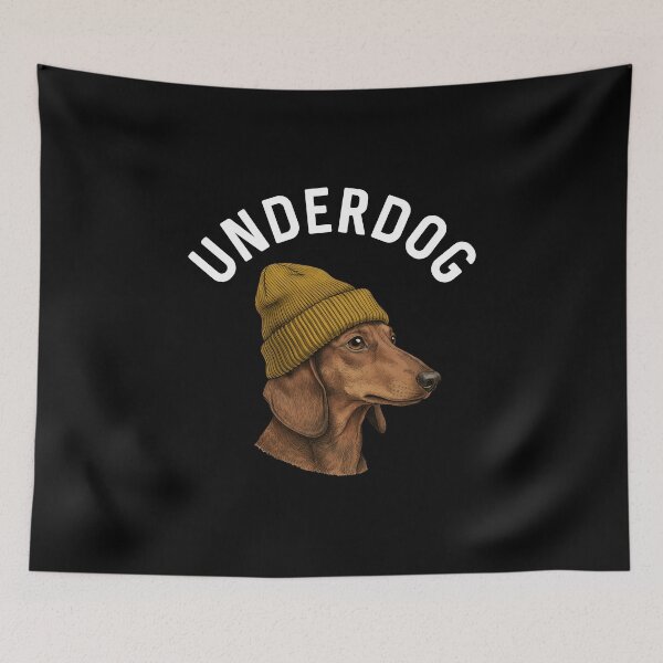 Item preview, Dog Daschund Hip Underdog Vibe Funny Doxie Humor Dogs Lover Gift Hipster Birthday designed and sold by DogLover332.