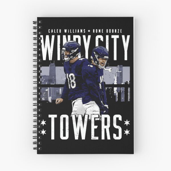Item preview, Caleb Williams & Rome Odunze Chicago Windy City Towers  designed and sold by hixshop.