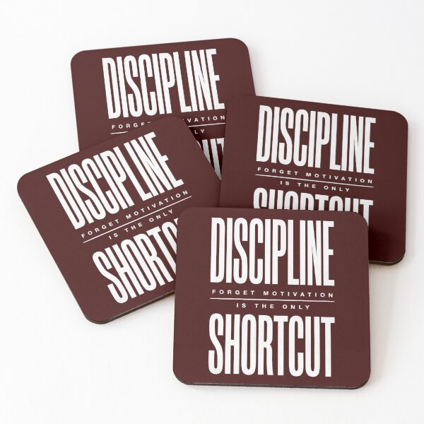 Item preview, Discipline Is the Only Shortcut Dark Motivational Shirt designed and sold by Raven Studios.