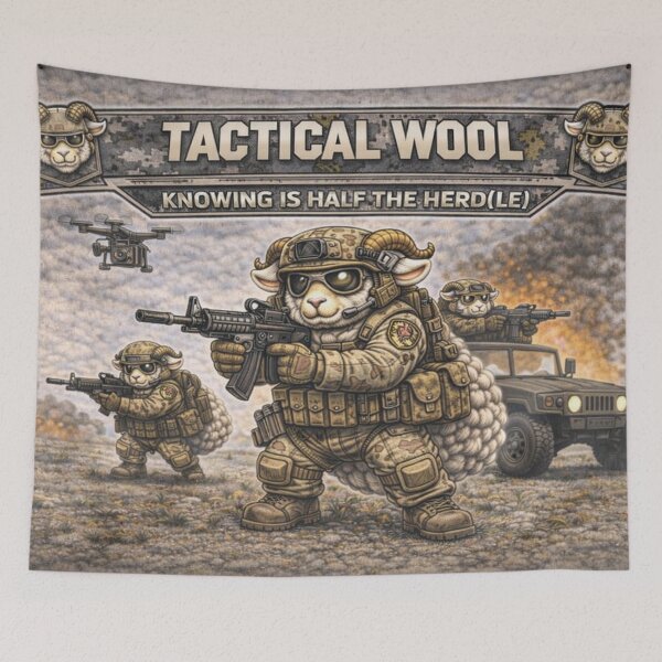Item preview, Tactical Wool – Sheep-I Joe Desert Recon Parody designed and sold by Thpoar.