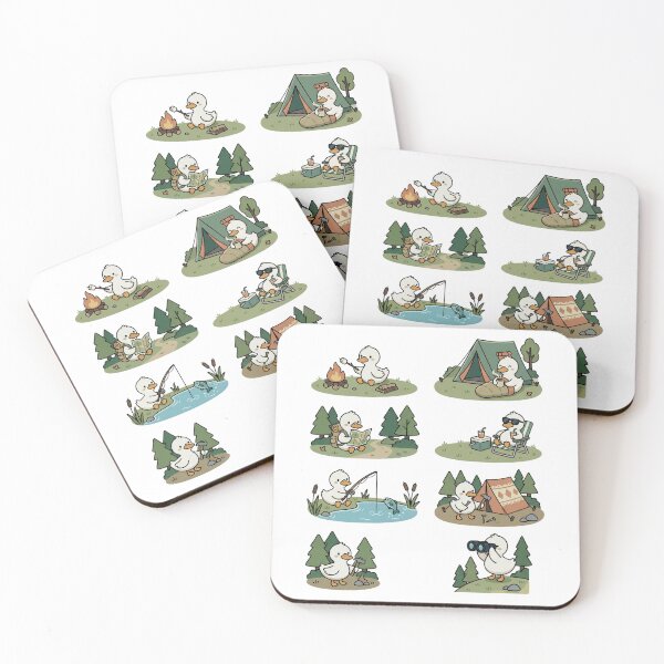 Item preview, Cute Duck Camping Cozy Outdoor Adventure designed and sold by FreshVibe Prints.