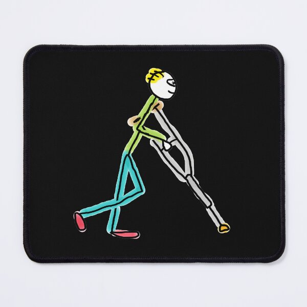 Item preview, Stickman Walking With Crutches designed and sold by Mark-Ewbie.