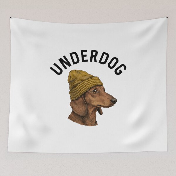Item preview, Dog Daschund Hip Underdog Vibe Funny Doxie Humor Dogs Lover Gift Hipster Birthday designed and sold by DogLover332.