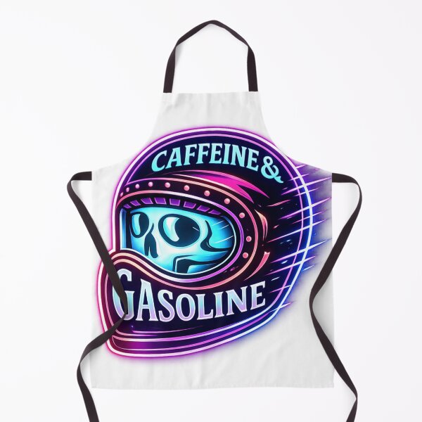 Item preview, Caffeine & Gasoline Skull Helmet – Biker Motorcycle Graphic designed and sold by Harbidge.