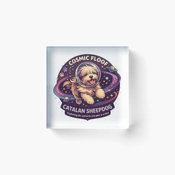 Item preview, Cosmic floof- Catalan Sheepdog, exploring the universe one paw at a time designed and sold by trendie-tees.