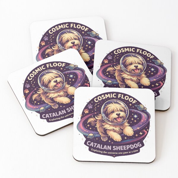 Item preview, Cosmic floof- Catalan Sheepdog, exploring the universe one paw at a time designed and sold by Rally Forge.