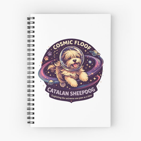 Item preview, Cosmic floof- Catalan Sheepdog, exploring the universe one paw at a time designed and sold by trendie-tees.