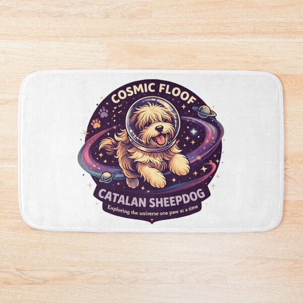 Item preview, Cosmic floof- Catalan Sheepdog, exploring the universe one paw at a time designed and sold by trendie-tees.