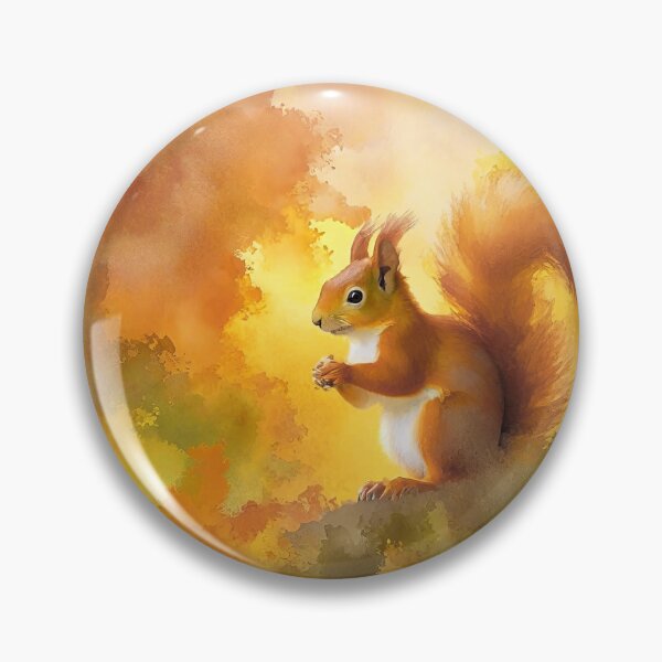 Item preview, Red Squirrel on a branch Signature Art Collection designed and sold by SadSacDesigns.