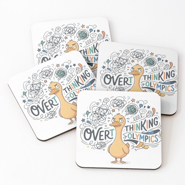 Item preview, Overthinking Olympics Funny Aesthetic Meme Design designed and sold by Quiet Mode Studio.