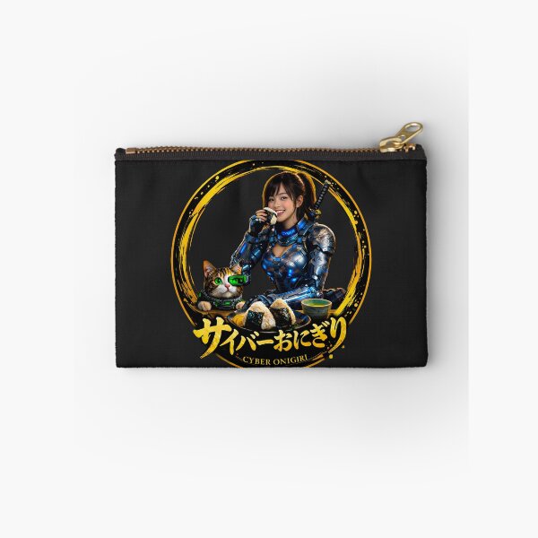 Item preview, Cyber Onigiri Cat Samurai Girl designed and sold by Dragon-Samurai.
