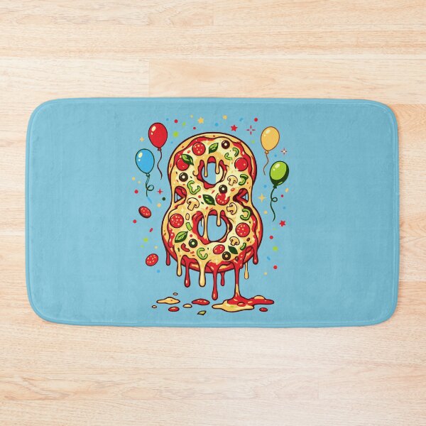 Item preview, Pizza 8th Birthday 8 Years Old Party Hat Bday Boys Girl Kids designed and sold by giftfromheart.