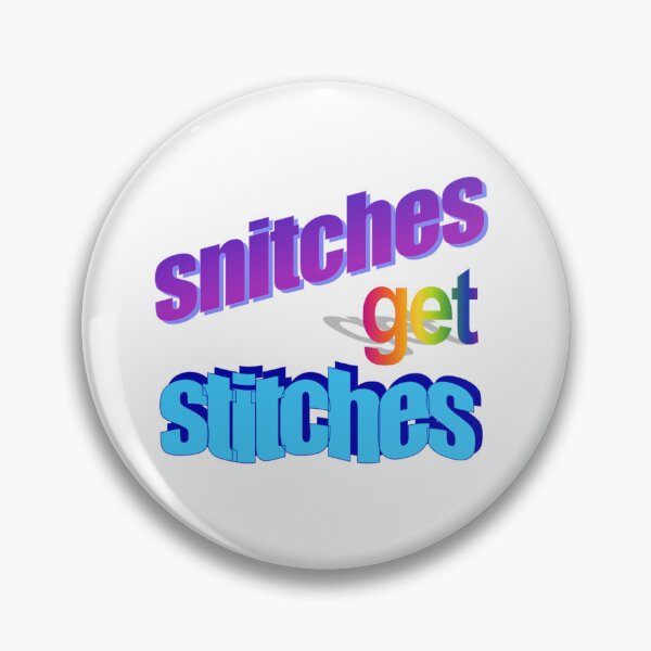 Item preview, snitches get stitches Wordart designed and sold by WorddArtt.