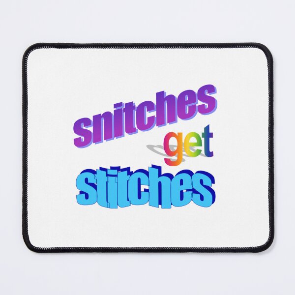 Item preview, snitches get stitches Wordart designed and sold by WorddArtt.