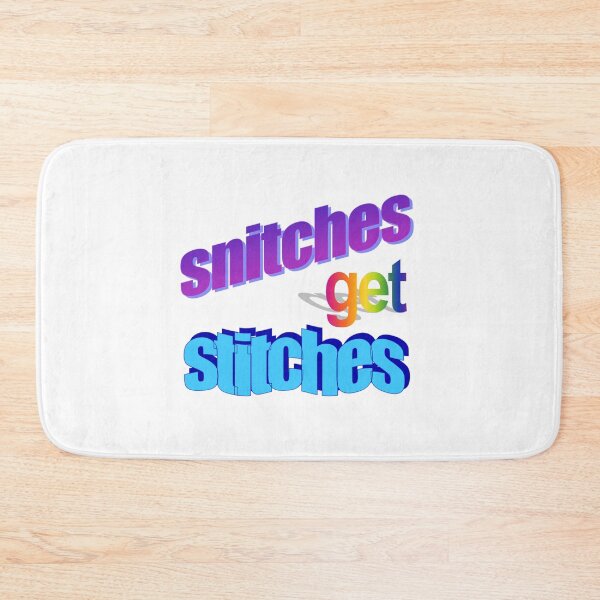 Item preview, snitches get stitches Wordart designed and sold by WorddArtt.