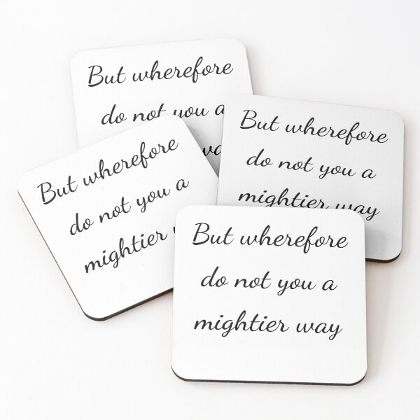Item preview, "But wherefore do not you a mightier way" - handwriting black designed and sold by ariksworld.