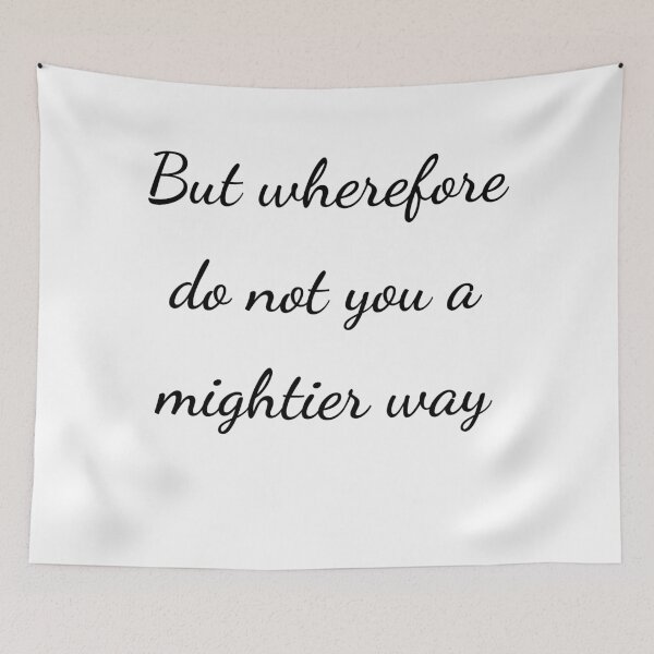 Item preview, "But wherefore do not you a mightier way" - handwriting black designed and sold by ariksworld.