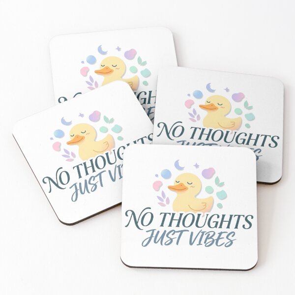 Item preview, No Thoughts Just Vibes Aesthetic Meme Design designed and sold by Quiet Mode Studio.