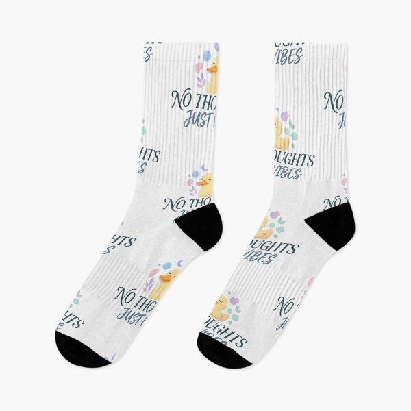 Item preview, No Thoughts Just Vibes Aesthetic Meme Design designed and sold by Quiet Mode Studio.