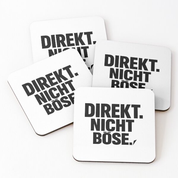 Item preview, Minimal German Typography Shirt – DIREKT. NICHT BÖSE. designed and sold by POD DYNASTY | Original Print On Demand T-Shirt Graphics.