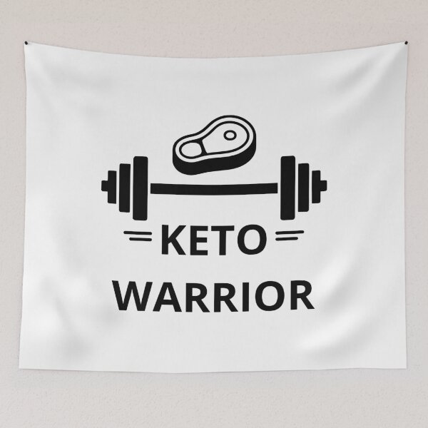 Item preview, Keto Warrior - Minimalist Gym & Low Carb Fitness Lifestyle designed and sold by DOROTA-0909.