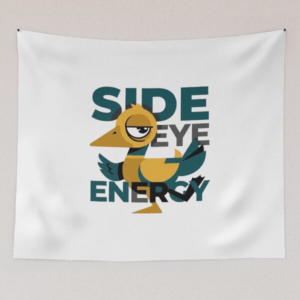 Item preview, Side Eye Energy Funny Reaction Meme designed and sold by Quiet Mode Studio.