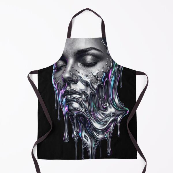 Item preview, Liquid Metal Face designed and sold by Stickersdevelop.
