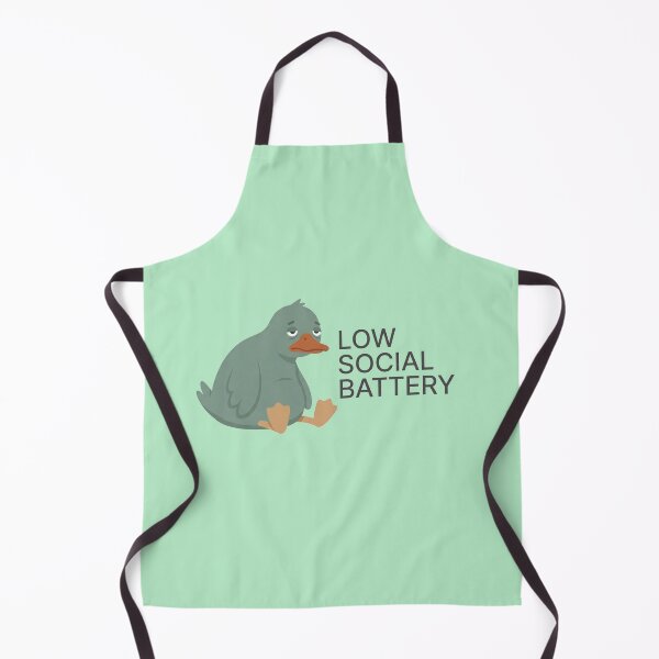 Item preview, Low Social Battery Relatable Meme Design designed and sold by Quiet Mode Studio.