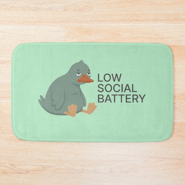 Item preview, Low Social Battery Relatable Meme Design designed and sold by Quiet Mode Studio.