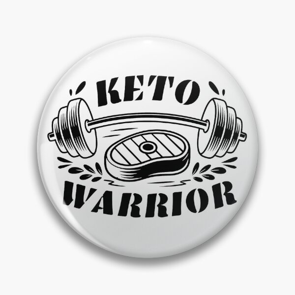 Item preview, Keto Warrior - Dark Minimalist Fitness & Ketogenic Art designed and sold by DOROTA-0909.
