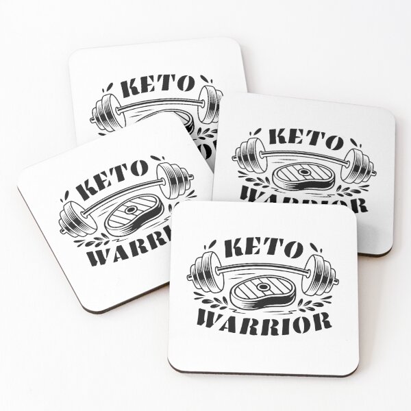 Item preview, Keto Warrior - Dark Minimalist Fitness & Ketogenic Art designed and sold by DOROTA-0909.