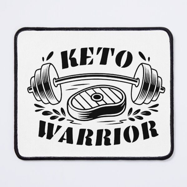 Item preview, Keto Warrior - Dark Minimalist Fitness & Ketogenic Art designed and sold by DOROTA-0909.