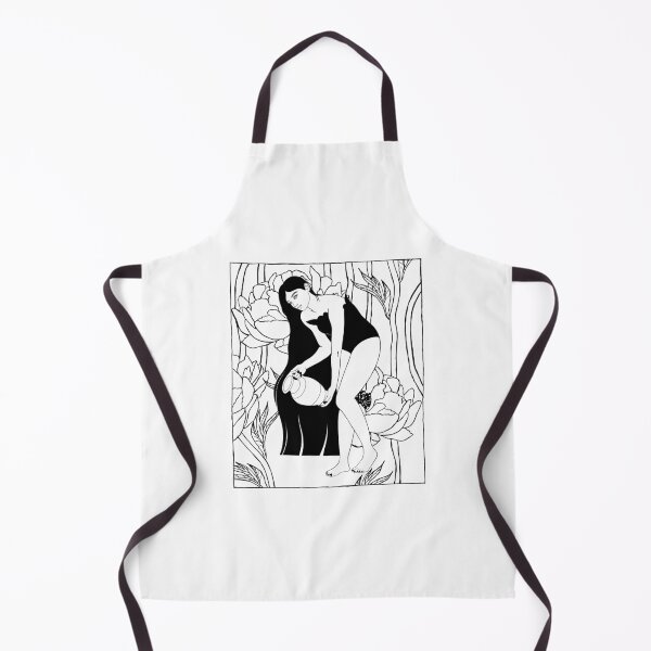 Item preview, Botanical Goddess with Amphora Illustration designed and sold by Grin Katalina Floral Patterns & Cozy Art.
