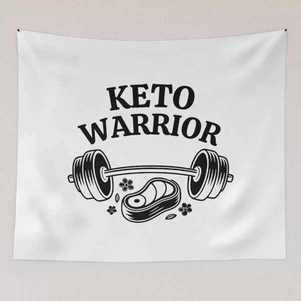 Item preview, Keto Warrior - Minimalist Gym & Low Carb Fitness Lifestyle designed and sold by DOROTA-0909.