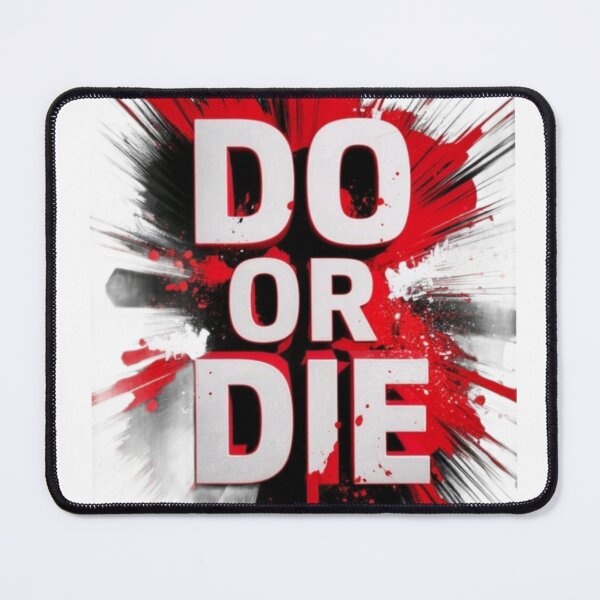 Item preview, DO OR DIE Motivational T-Shirt | Bold Red Black Splatter Graphic Tee | No Excuses Hustle Design designed and sold by Clintora.